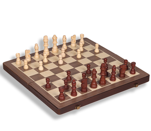 Advanced robotic chessboard with wooden chess pieces